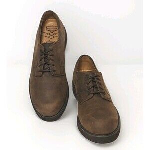 Bass Authentic Waterproof Leather Shoes Mens Sz 8.5 Essex 1328-204 Brown EUC